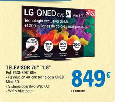 LG - Televisor 75"