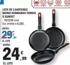 Monix - Lote De 3 Sartenes