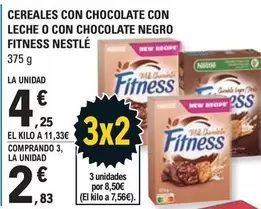 Nestlé - Cereales Con Chocolate Con Leche O Con Chocolate Negro Fitness