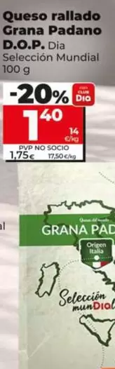 Dia Seleccion Mundial - Queso Rallado Grana Padano D.O.P.