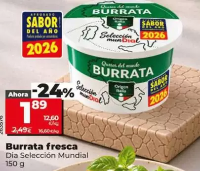 Dia Seleccion Mundial - Burrata Fresca
