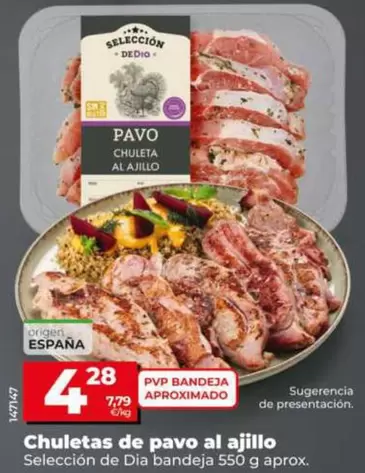 Seleccion De Dia - Chuletas De Pavo Al Ajillo