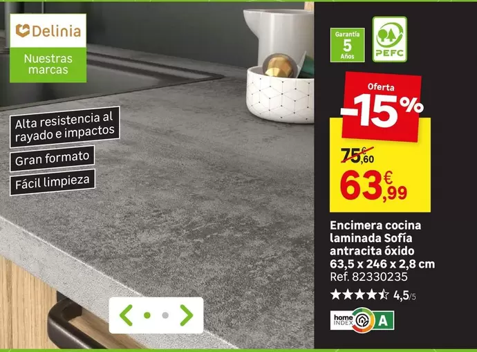 antracita - Encimera Cocina Laminaca Soria Amracia Extra