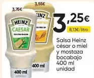 Heinz - Salsa César O Miel Y Mostaza Bocabajo