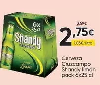 Cruzcampo - Cerveza Shandy Limon