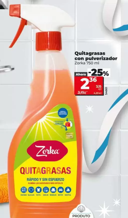 Zorka - Quitagrasas Con Pulverizador