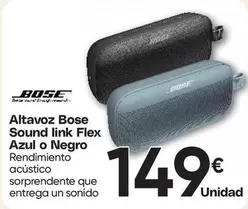 Bose - Altavoz Sound Link Flex Azul O Negro