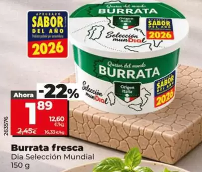 Dia Seleccion Mundial - Burrata Fresca 