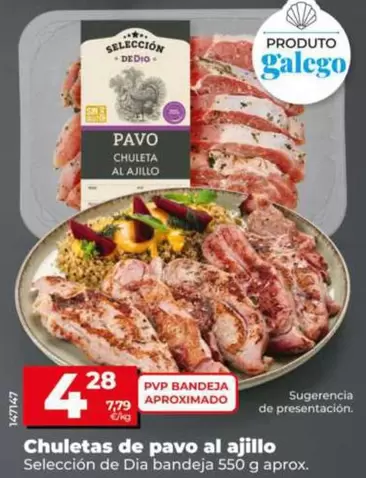 Seleccion De Dia - Chuletas De Pavo Al Ajillo
