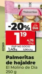 El Molino De Dia - Palmeritas De Hojaldre