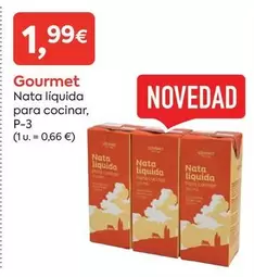 Gourmet - Nata Liquida Para Cocinar