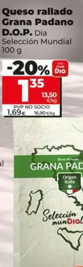 Dia Seleccion Mundial - Queso Rallado Grana Padano D.O.P. 