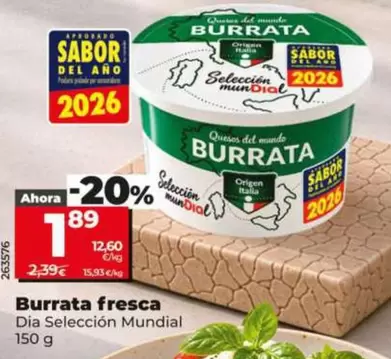 Dia Seleccion Mundial - Burrata Fresca
