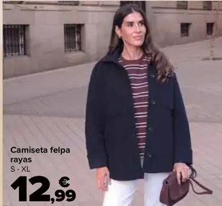 Camiseta Felpa Rayas