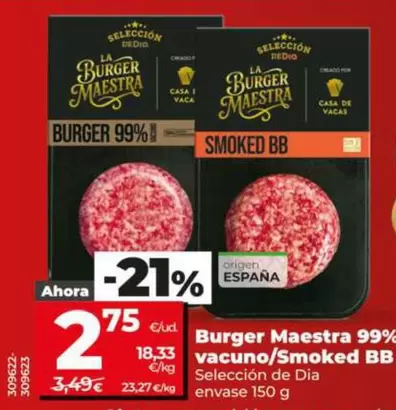 Seleccion De Dia - Burger Maestra 99% Vacuno/Smoked BB