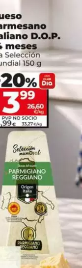 Dia Seleccion Mundial - Queso Parmesano Italiano D.O.P. 24 Meses