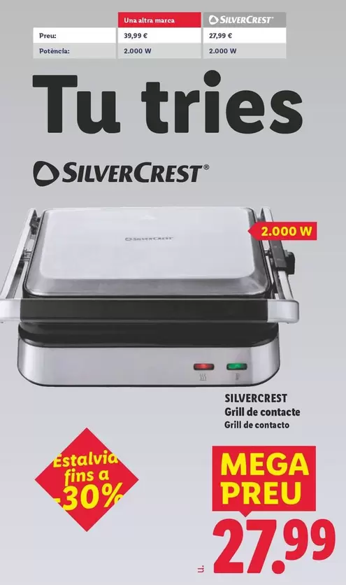 SilverCrest - Grill De Contacto