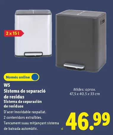 W5 - Sistema De Separación De Residuos