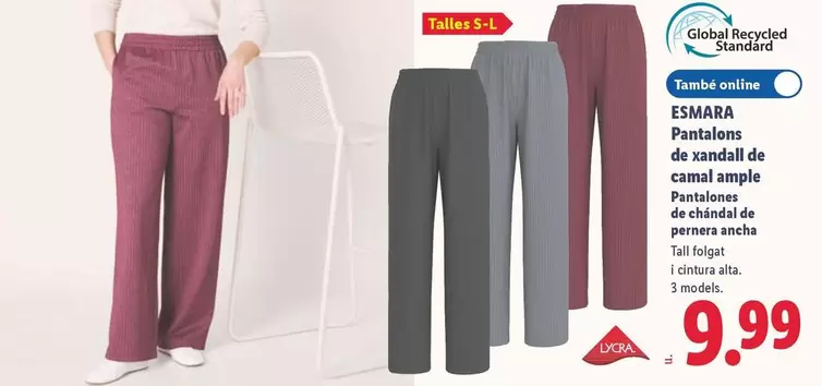 Esmara - Pantalones De Chándal De Pernera Ancha