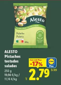 Alesto - Pistachos Tostados Salados