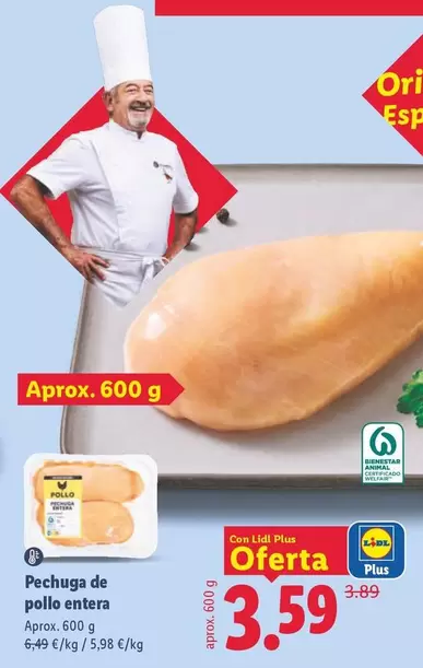 Pechuga De Pollo Entera