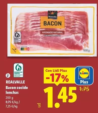Realvalle - Bacon Cocido Lonchas