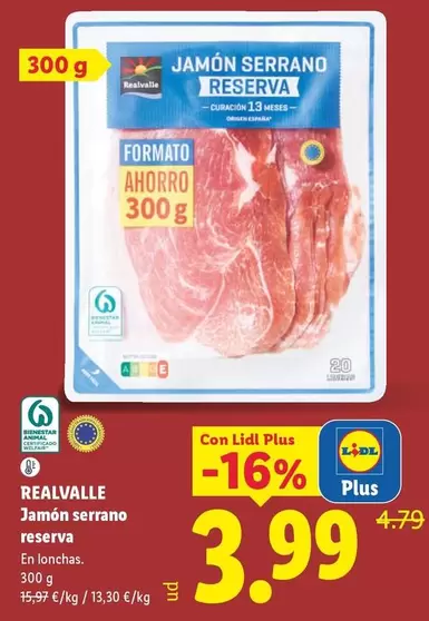 Realvalle - Jamon Serrano Reserva