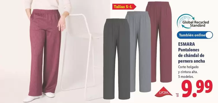 Esmara - Panaliones De Chandal De Pernera Ancha