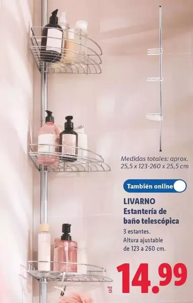 Livarno - Estanteria De Baño Telescópica