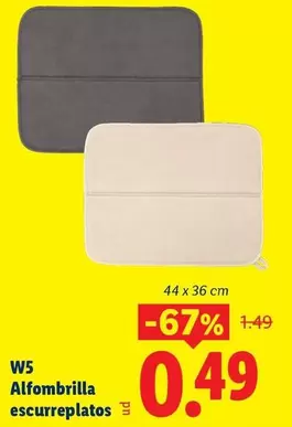 W5 - Alfombrilla Escurreplatos