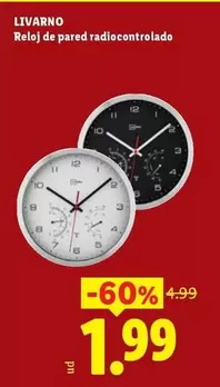 Livarno - Reloj De Pared Radiocontrolado