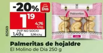 El Molino De Dia - Palmeritas De Hojaldre 