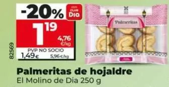 El Molino De Dia - Palmeritas De Hojaldre