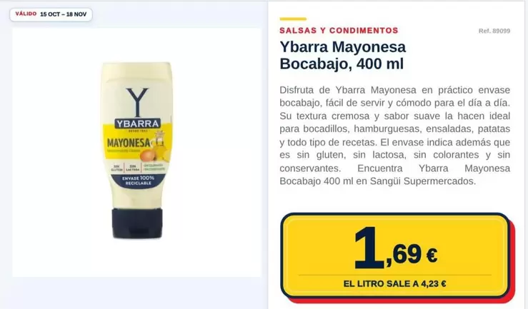 Ybarra - Mayonesa Bocabajo