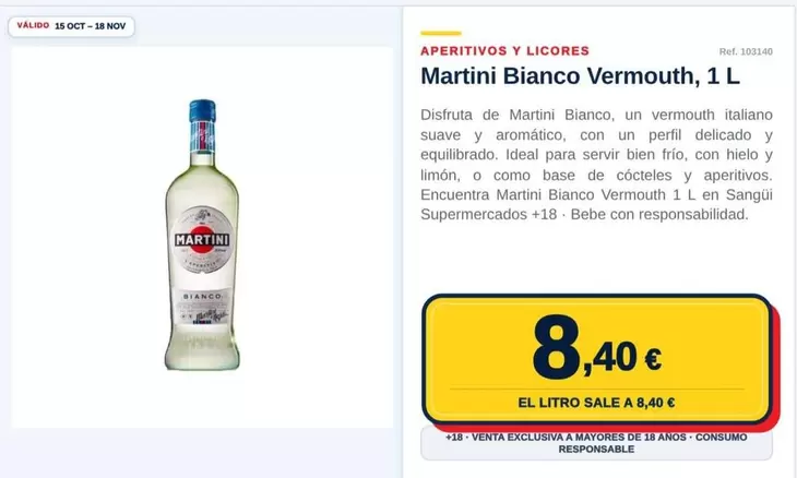 Martini - Bianco Vermouth