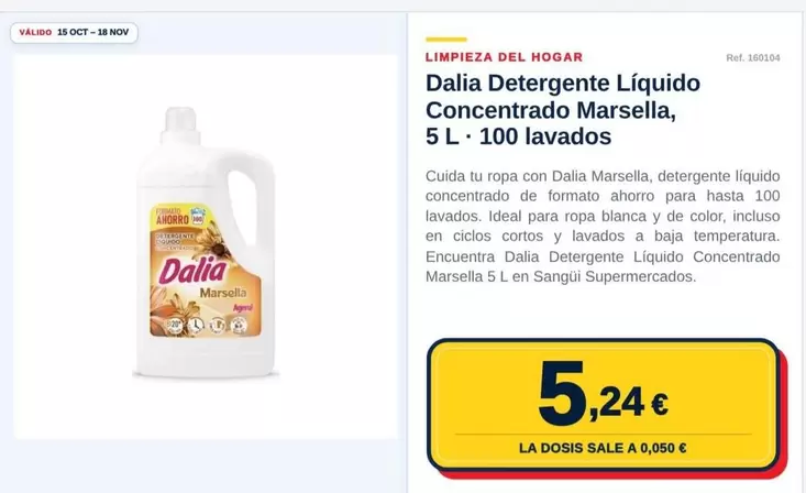 Dalia - Detergente Líquido Concentrado Marsella
