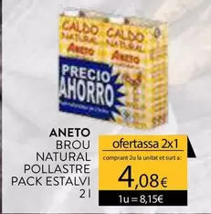 Aneto - Brou Natural Pollastre Pack Estalvi