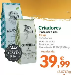 Criadores - Pienso Para Perro