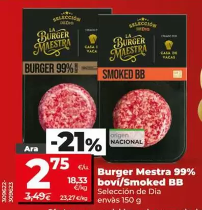 Seleccion De Dia - Burger Maestra 99% Vacuno/Smoked BB