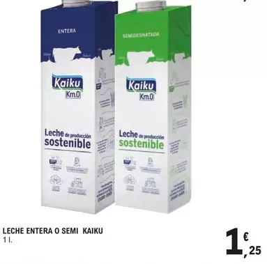 Kaiku - Leche Entera O Semi