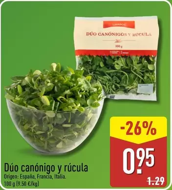 Dúo Canónigo Y Rúcula