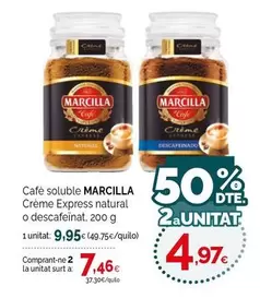 Marcilla - Café Soluble Crème Express Natural O Descafeinat