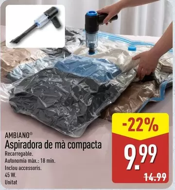Ambiano - Aspiradora De Mano Compacta