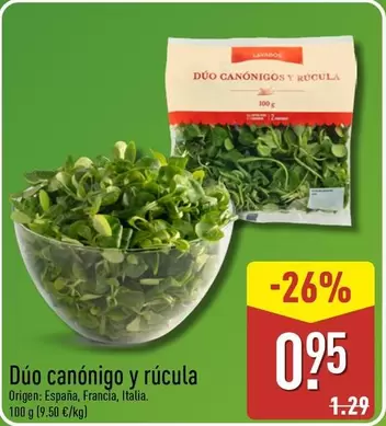 Dúo Canónigo Y Rúcula