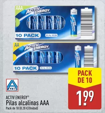 Activ Energy - Pilas Alcalinas Aaa