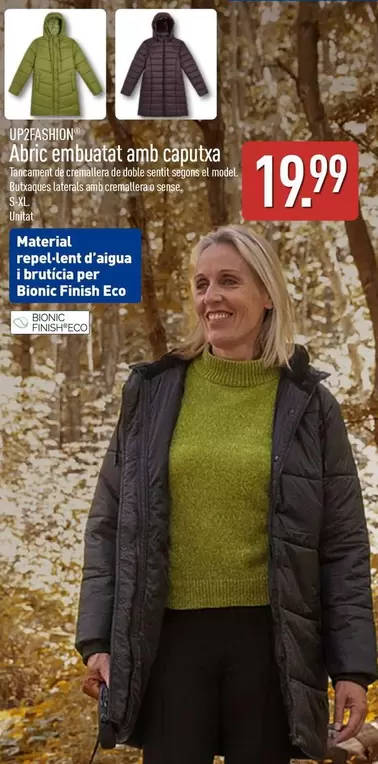 Up2fashion - Abrigo Acolchado Con Capucha