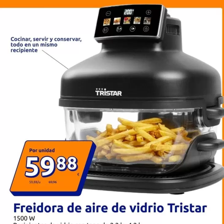 Tristar - Freidora De Aire De Vidrio
