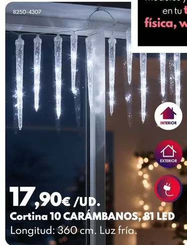 Cortina 10 Carambanos, 81 Led