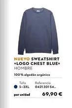 blue - Nuevo Sweatshirt logo Chest Blue