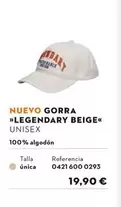 Nuevo Gorra Legendary Beige